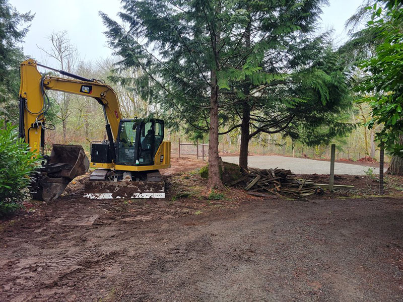 Land clearing and grading - finished